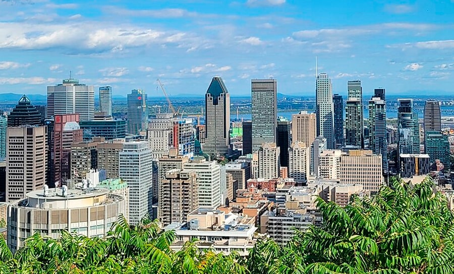Aerial view of Montreal, Quebec