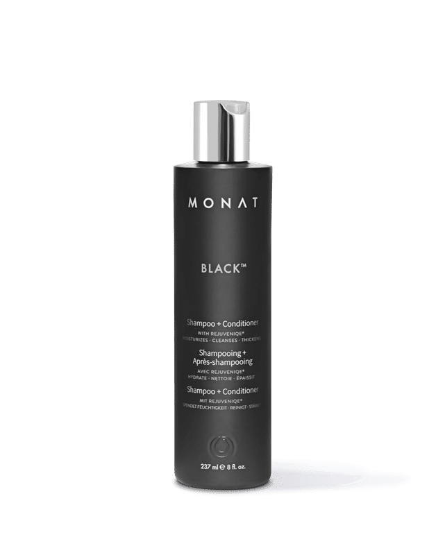Product shot of MONAT Black Shampoo + Conditioner️