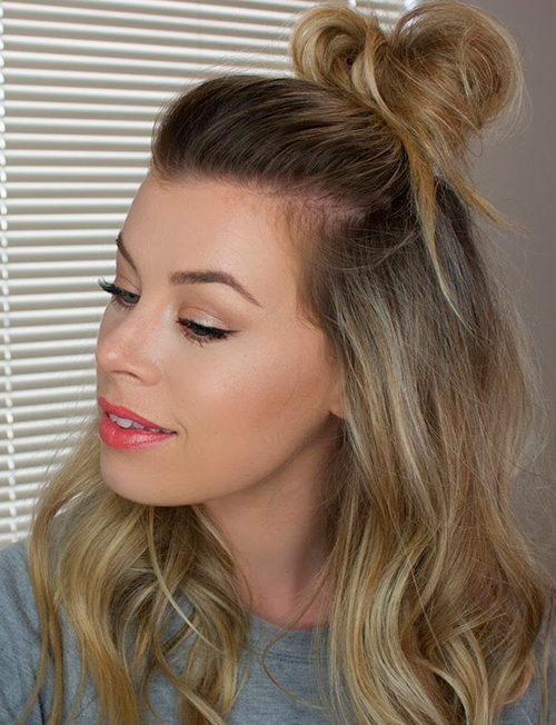 The-Messy-Half-Up-Bun-Goes-Anywhere!