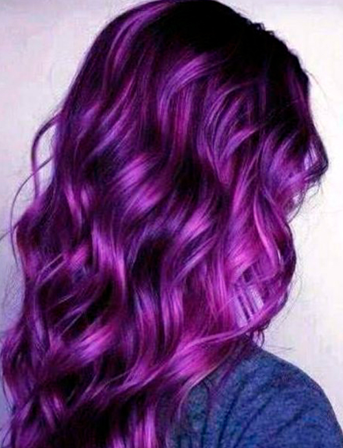 Blackberry Purple Hair Color Imogene Clancy