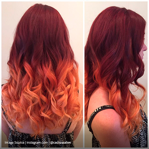 Cherry-Red-Ombre
