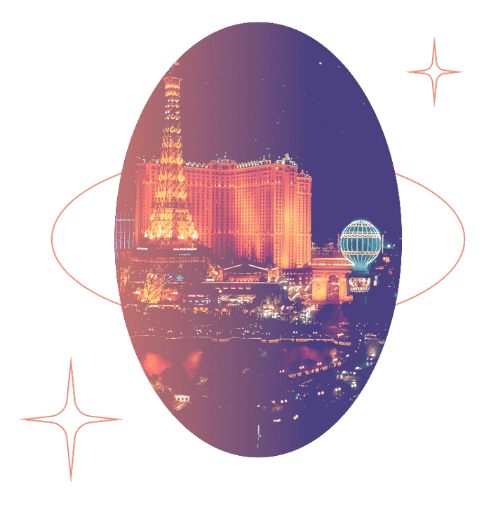 Las Vegas casinos at night 