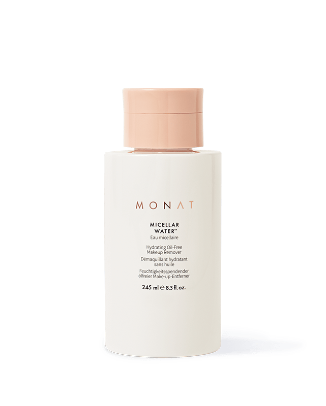 Bottle of MONAT Micellar Water.